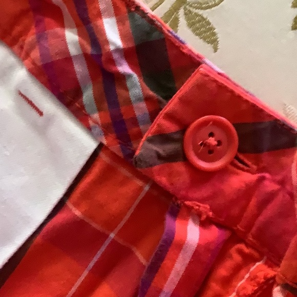 JC Penney shorts size  (8)  bundle of (2) pair Hot pink and plaid orange… - Picture 7 of 10